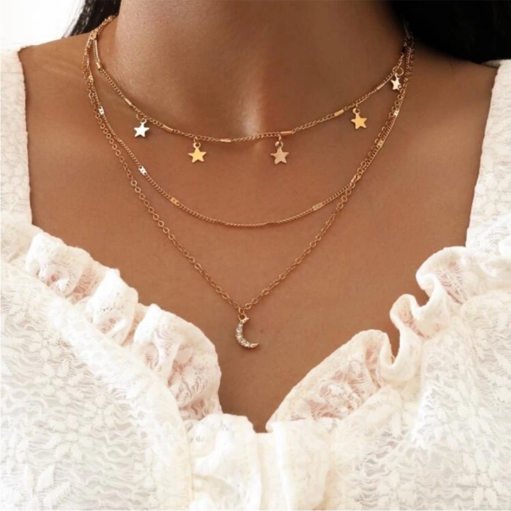 Star charm layered necklace - Picture 1 of 3
